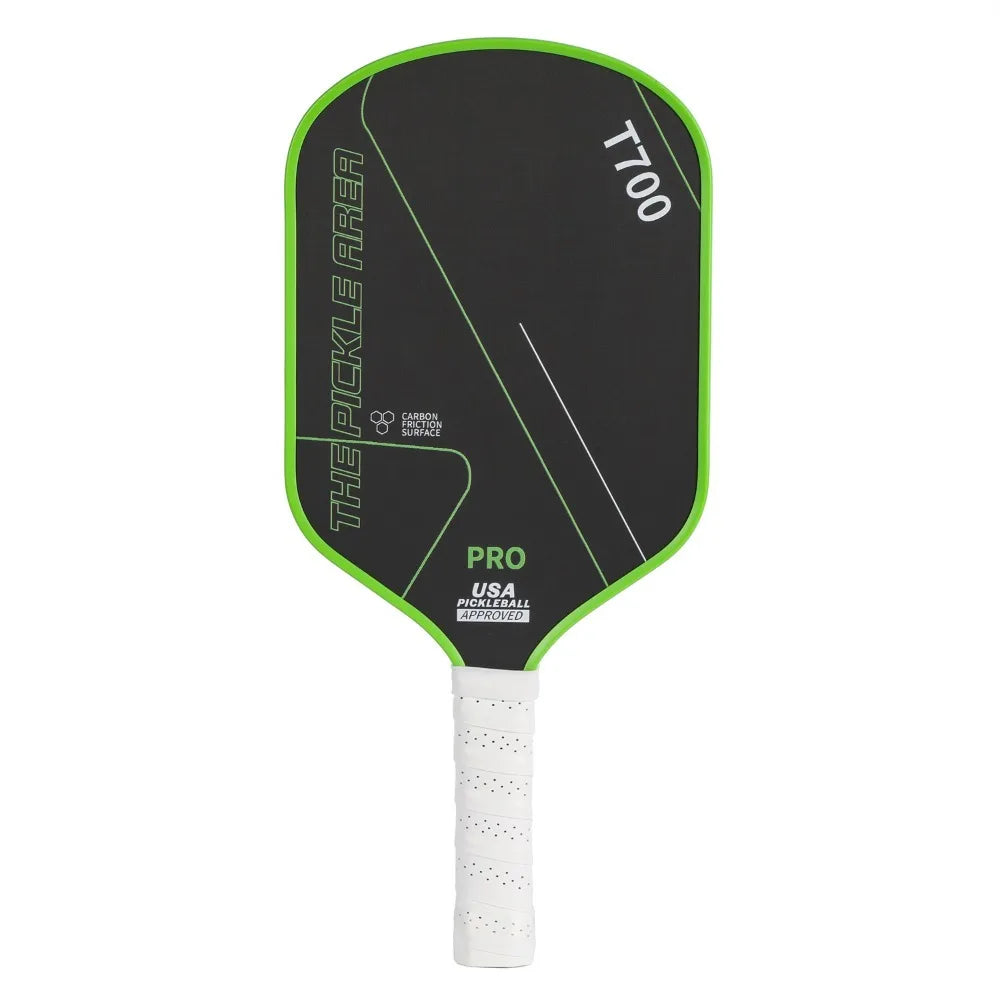 Durable T700 Pickleball Paddle 16MM Carbon Fiber Pickle Ball Paddle Frosted Surface Lightweight Pickleball Rackets Set
