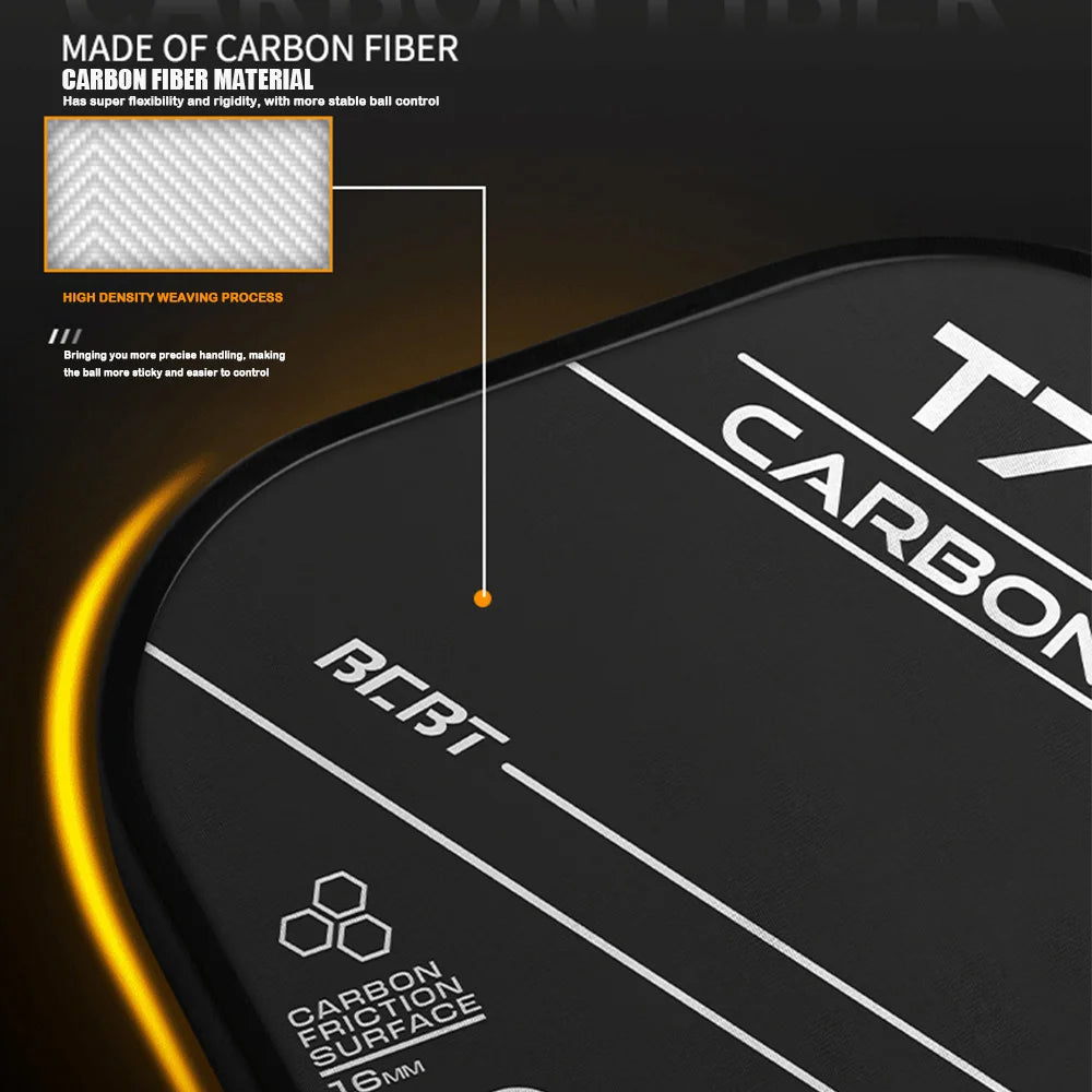 1pc T700 Pickleball Paddles Frosted Surface Carbon Fiber Pickleball Rackets USAPA Approved Lightweight Pickle Ball Paddle