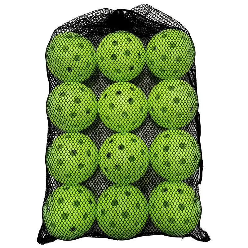 12/6pcs Pickleball 74MM 40 Holes Outdoor Durable Pickleballs 26g per Ball for Competition Pack of Outdoor Pickleballs