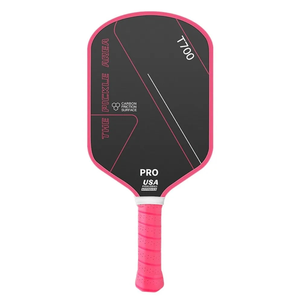Durable T700 Pickleball Paddle 16MM Carbon Fiber Pickle Ball Paddle Frosted Surface Lightweight Pickleball Rackets Set