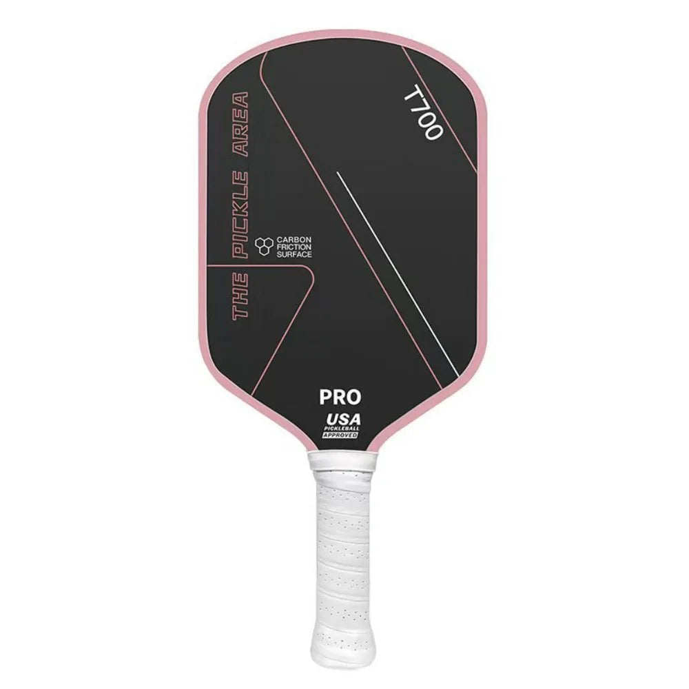 Durable T700 Pickleball Paddle 16MM Carbon Fiber Pickle Ball Paddle Frosted Surface Lightweight Pickleball Rackets Set
