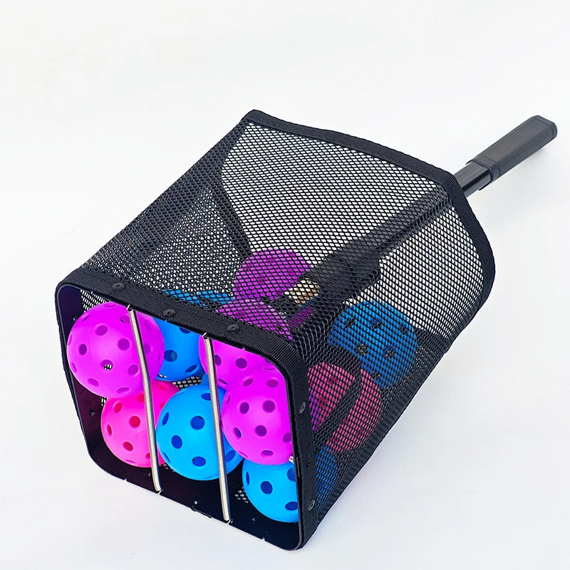 Pickleball Picker Adjustable Large Capacity Pickleball Pick Up Basket Lightweight Durable Balls Picker Portable Sports Accessory