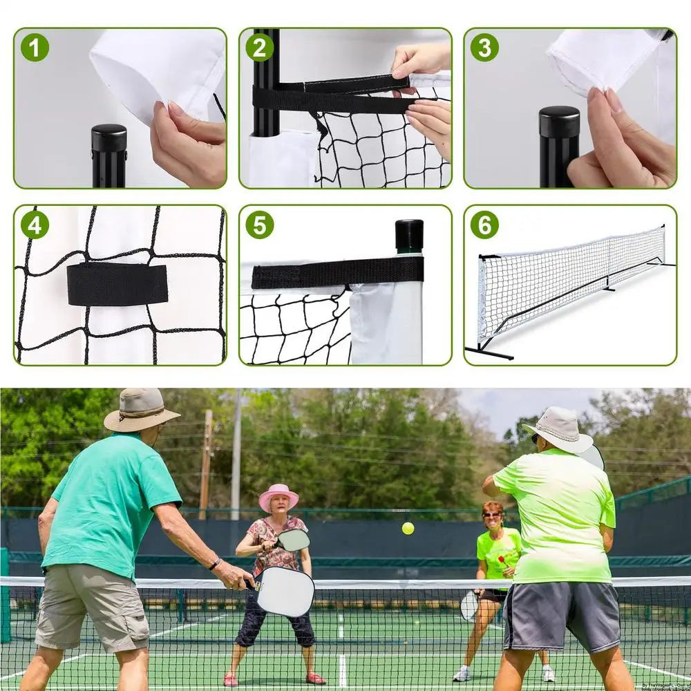 Indoor Outdoor Pickle Ball Net Outdoor Replacement Pickle Ball Net Portable Sports Practice Accessories For Fitness Volleyball