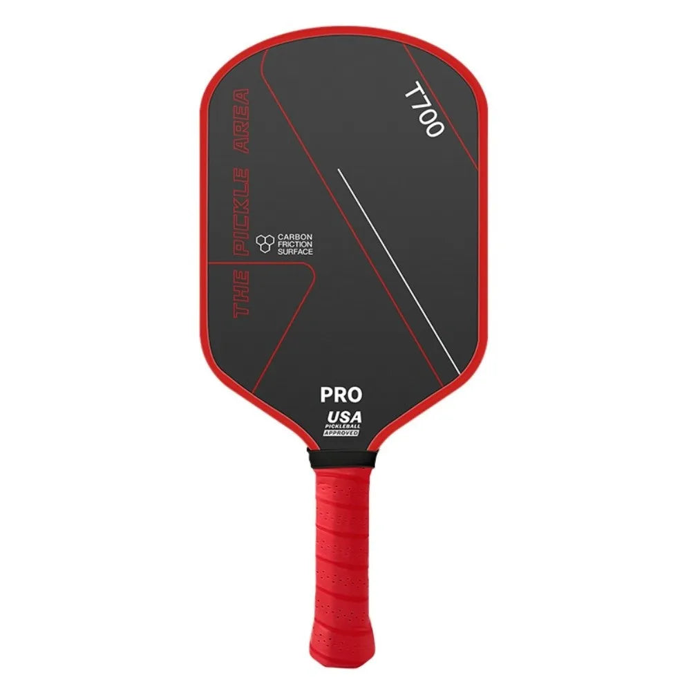 Durable T700 Pickleball Paddle 16MM Carbon Fiber Pickle Ball Paddle Frosted Surface Lightweight Pickleball Rackets Set