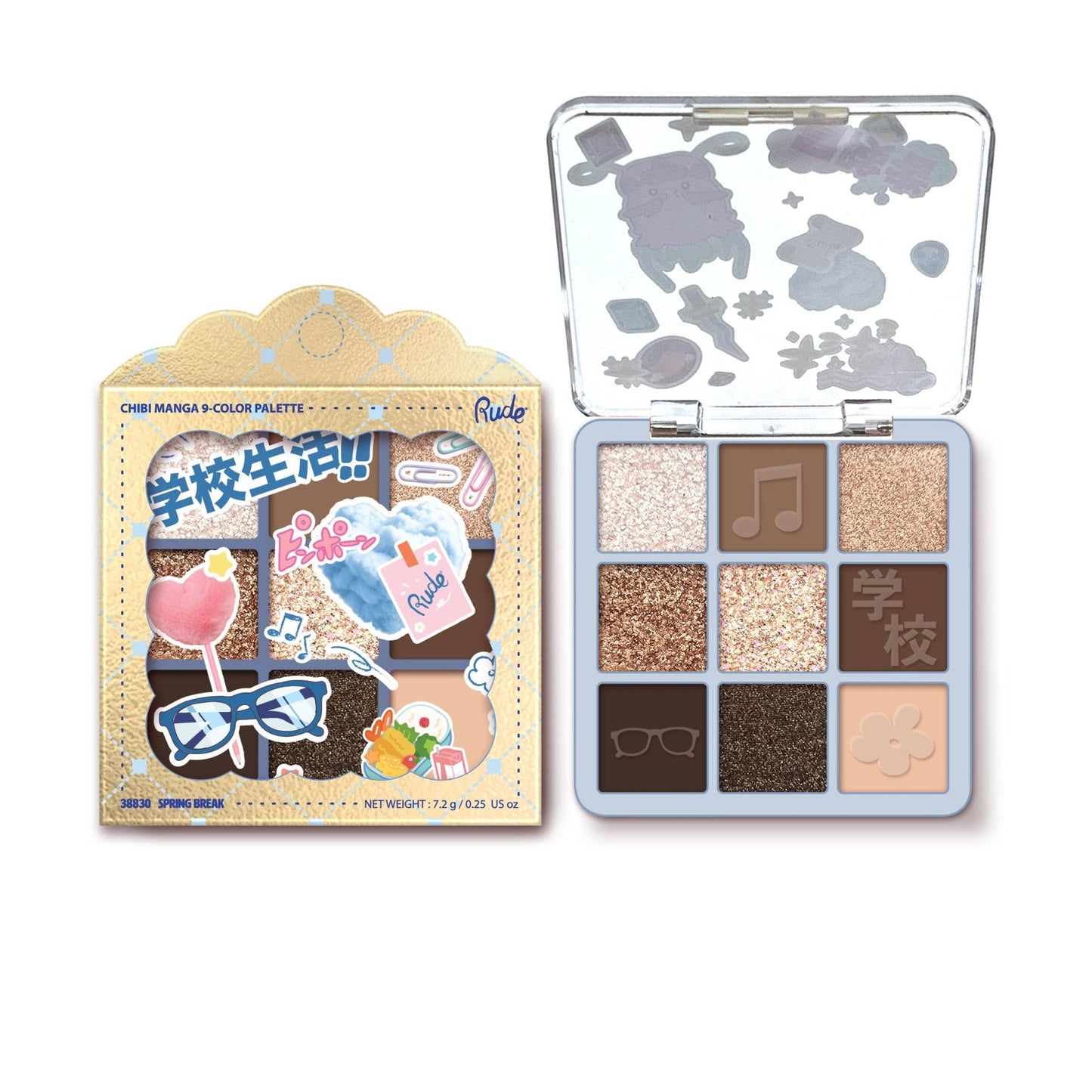Chibi Manga 9 Color Eyeshadow Palette: Treasure Hunt - Ashley’s Emporium