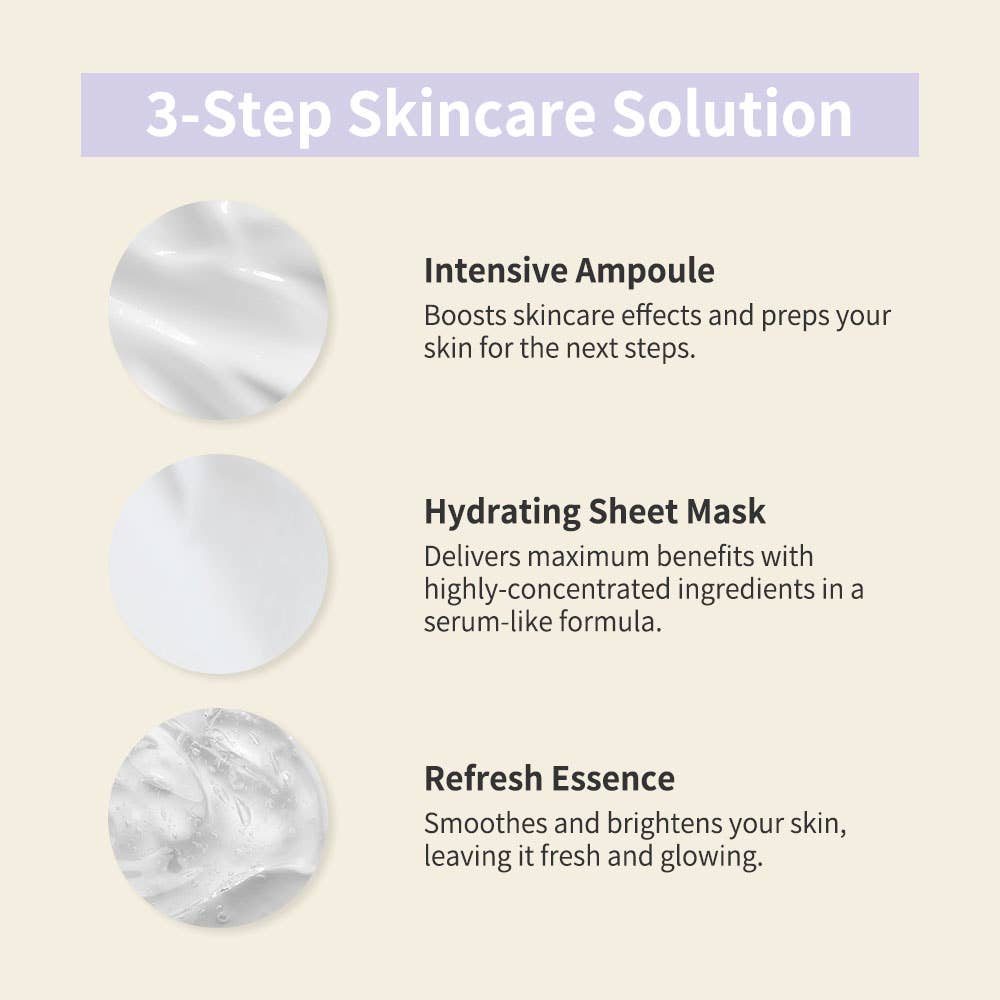 Firming 3 Step Ampoule Sheet Mask - Marine Collagen(5pc Box)