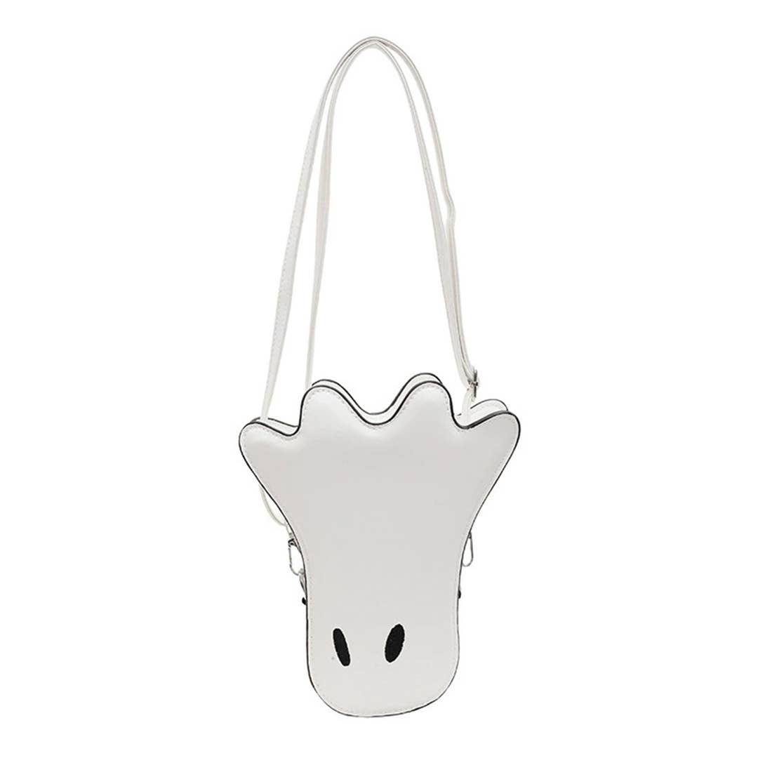 Funny & Quirky Demon Ghost Crossbody Bag ZK3433: White / One Size - Ashley’s Emporium