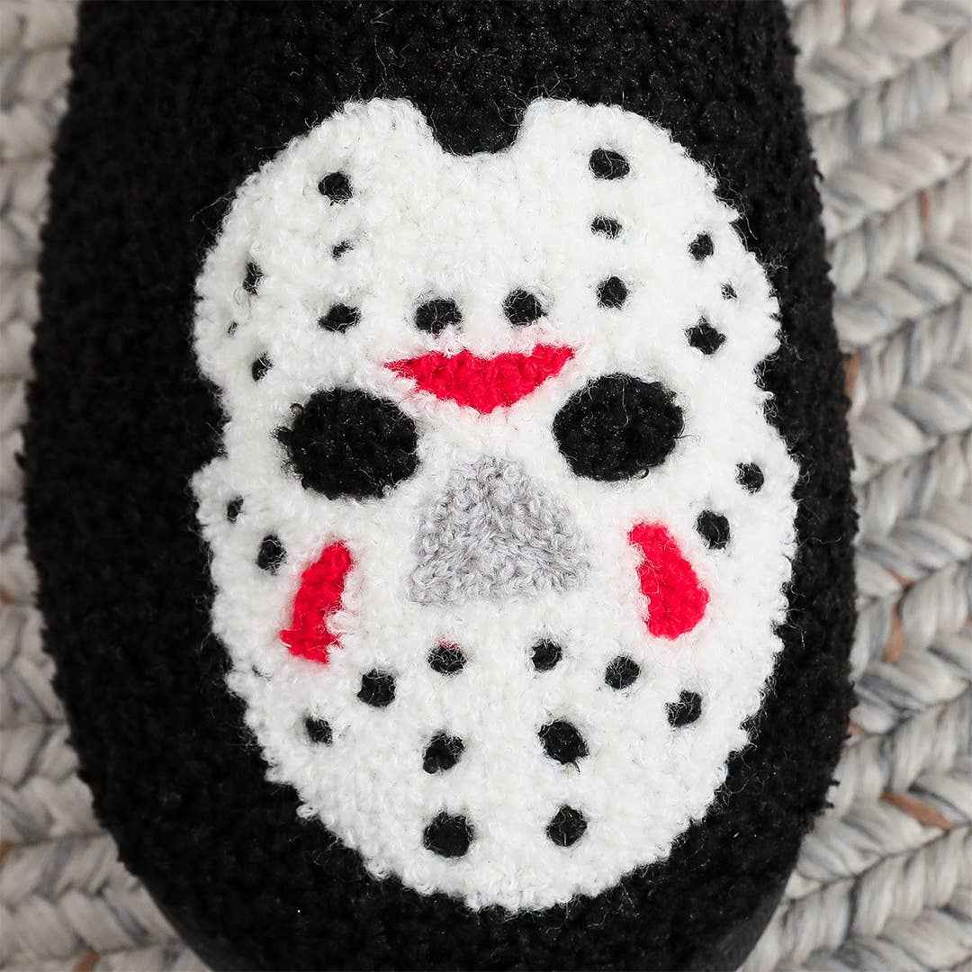 Halloween Non-Slip Fleece-Lined Warm Cotton Slippers ZK3492: White / 42-43