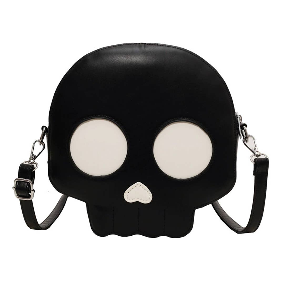 Halloween Skull Crossbody Shoulder Bag ZK3432: Beige / One Size - Ashley’s Emporium