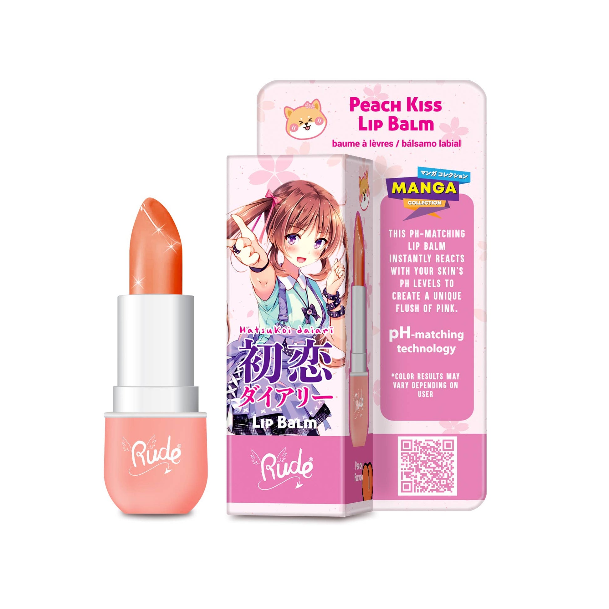 Manga Collection Lip Balm: Peach Kiss - Ashley’s Emporium
