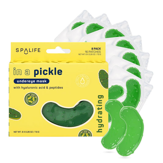 Pickle Shaped Hydrating Eye Patches l Spa Skincare Gift 8 Pk - Ashley’s Emporium