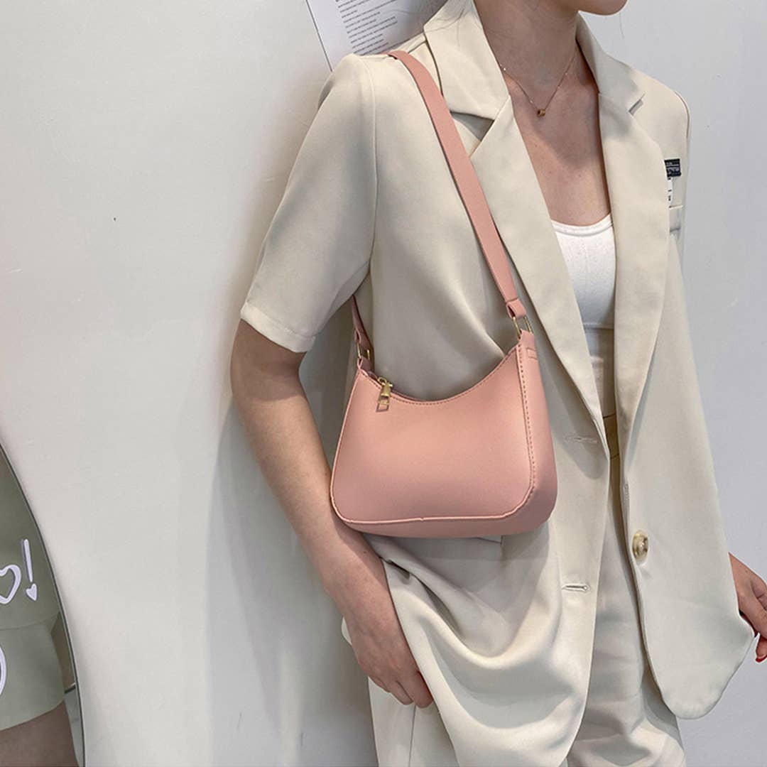 Portable Chic Shoulder Underarm Handbag ZK3191: Pink / One Size - Ashley’s Emporium