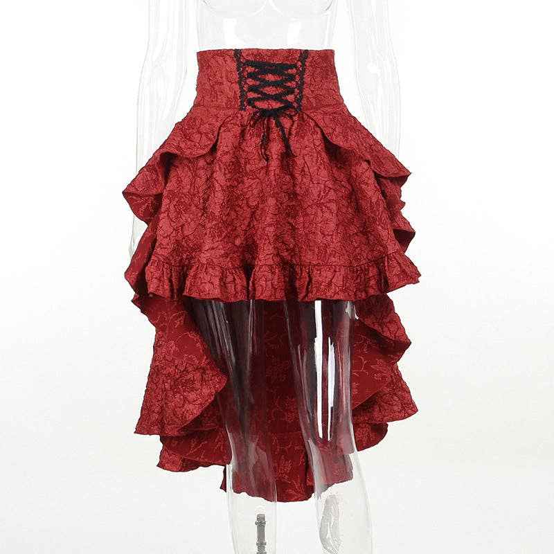Summer Sexy Colorblock Bodycon Skirt High-Waisted Casual: Red / S (US 2-4/EU 34-36) - Ashley’s Emporium