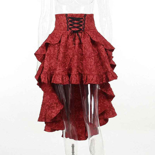 Summer Sexy Colorblock Bodycon Skirt High-Waisted Casual: Red / S (US 2-4/EU 34-36) - Ashley’s Emporium