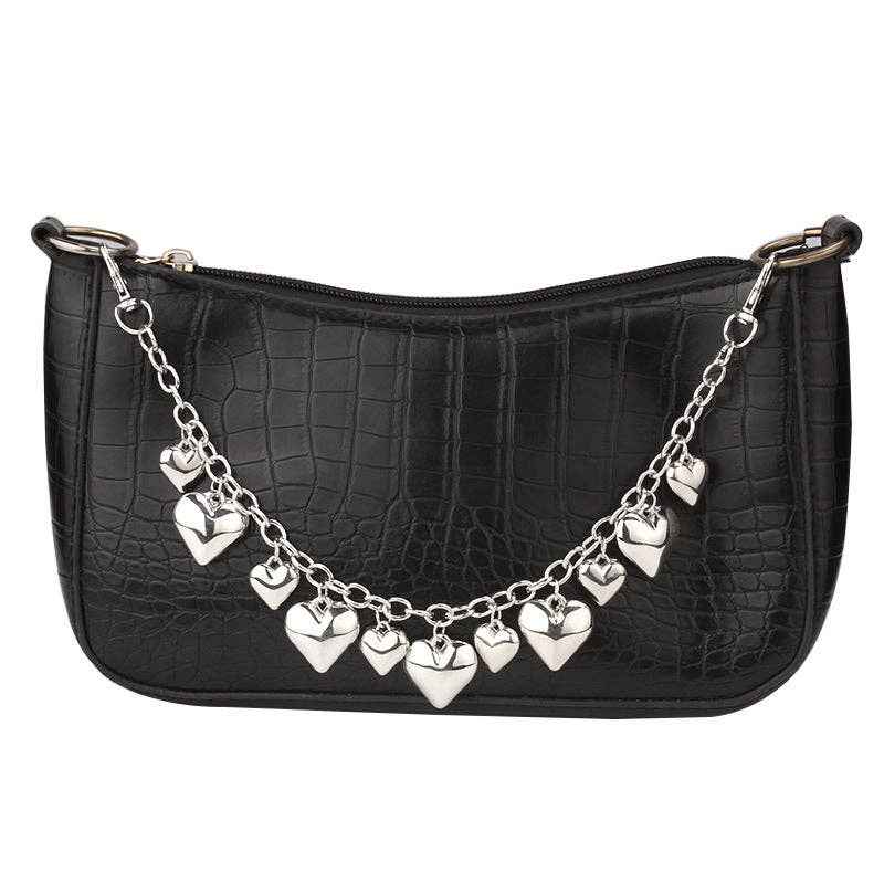 Trendy Crossbody Bag with Decorative Chains for Women: Single-Layer Small Spider BC - Ashley’s Emporium