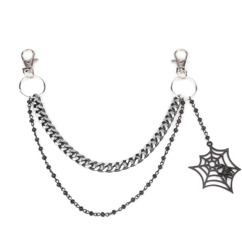Trendy Crossbody Bag with Decorative Chains for Women: Single-Layer Small Spider BC - Ashley’s Emporium
