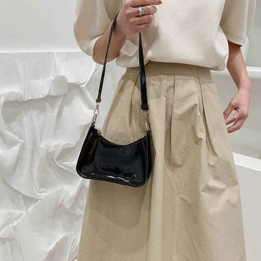 Trendy Crossbody Chic Shoulder Underarm Phone Bag ZK3189: Black / One Size