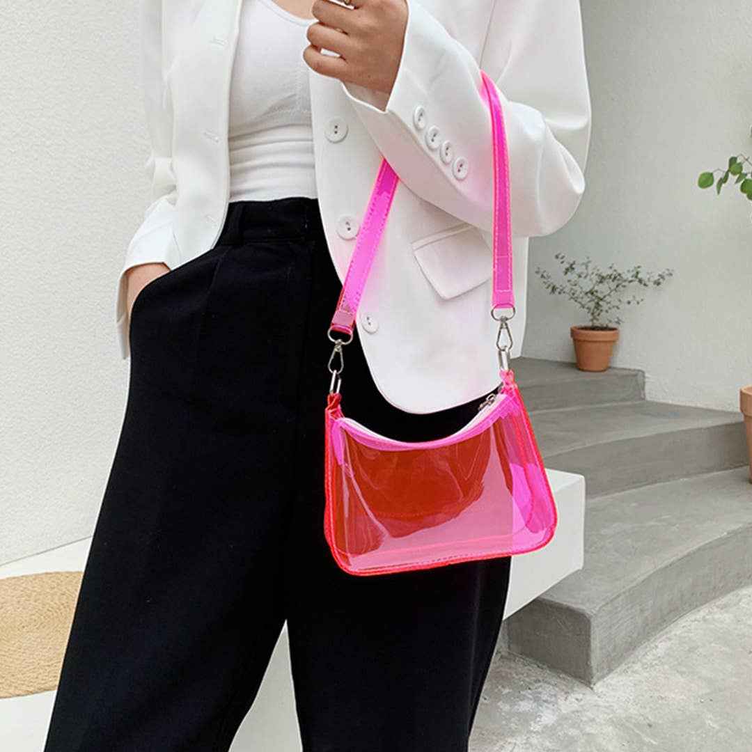 Trendy Crossbody Chic Shoulder Underarm Phone Bag ZK3189: Black / One Size