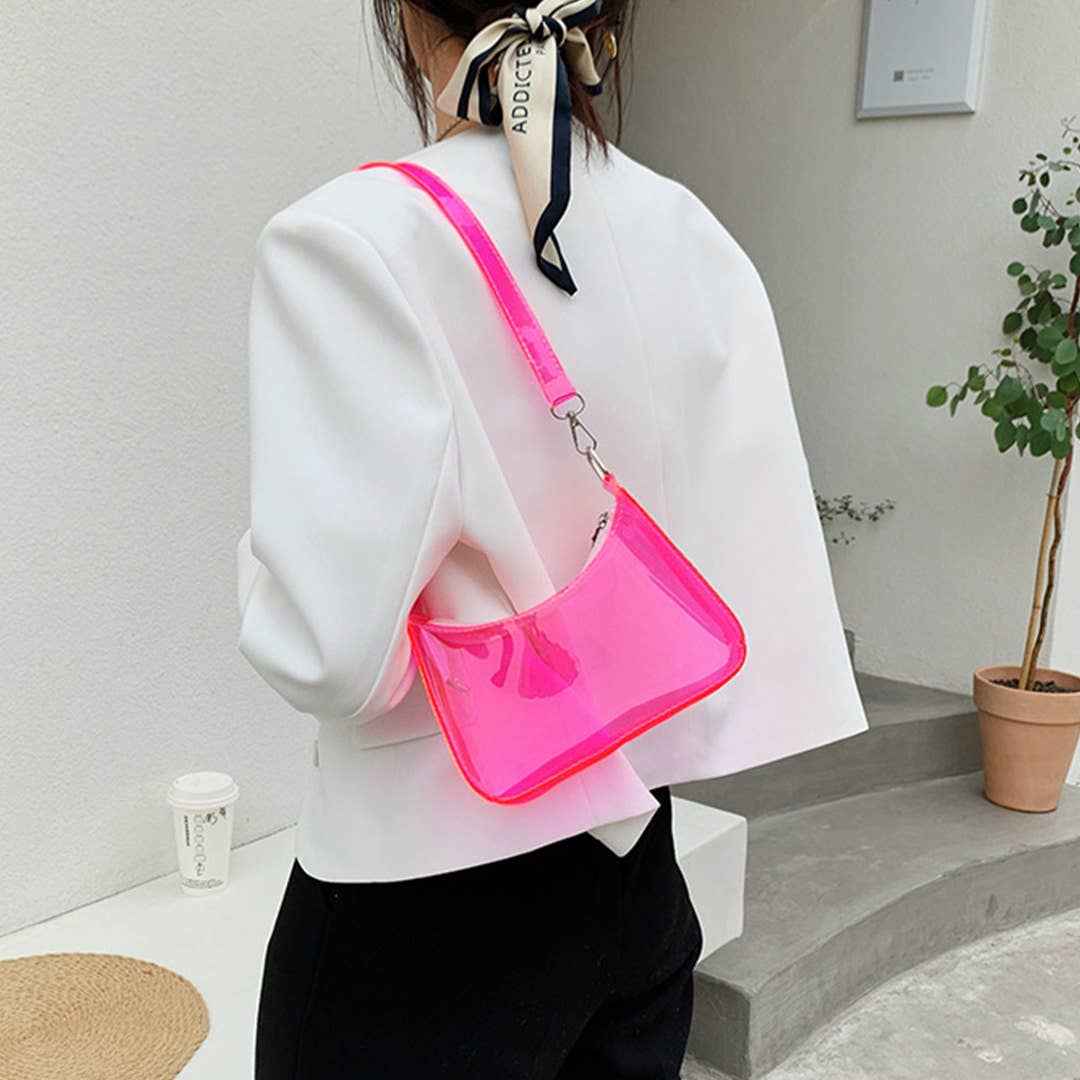 Trendy Crossbody Chic Shoulder Underarm Phone Bag ZK3189: Black / One Size